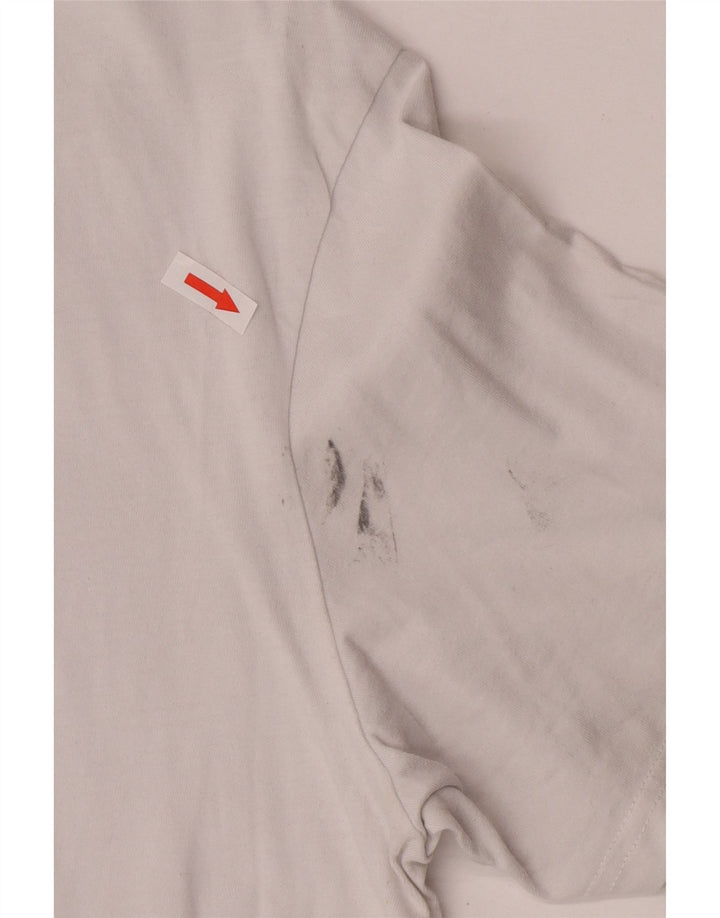 Adidas Мужская футболка с рисунком Топ среднего размера, белый хлопок