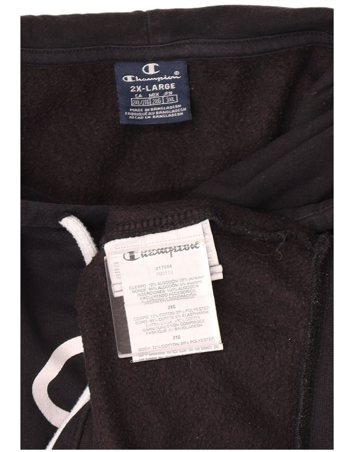 Мужской джемпер с капюшоном CHAMPION New York с рисунком 2XL, черный хлопок