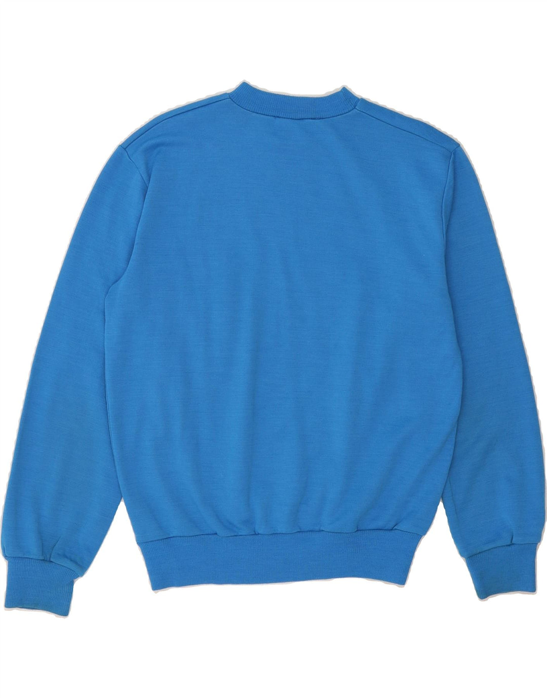 VINTAGE Mens Sweatshirt Jumper IT 50 Large Blue Colourblock Cotton Vintage Vintage and Second-Hand Vintage from Messina Hembry 
