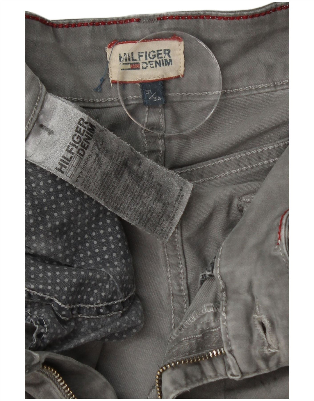 TOMMY HILFIGER Женские джинсы скинни W31 L34 Серый хлопок