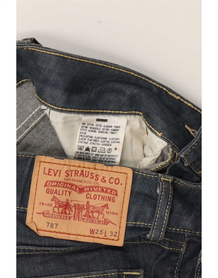 Женские прямые джинсы Levi's W26 L32, темно-синий, хлопок