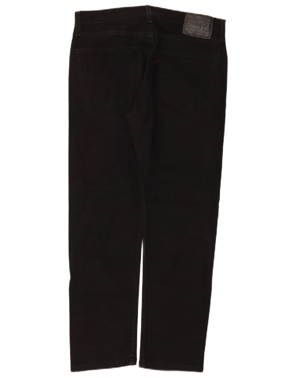 Мужские зауженные джинсы Levi's 502 W32 L30, черный хлопок