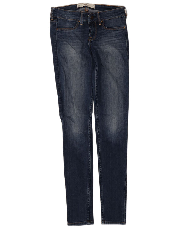 Женские джинсы скинни Hollister США 0 XS W24 L29 Синий хлопок