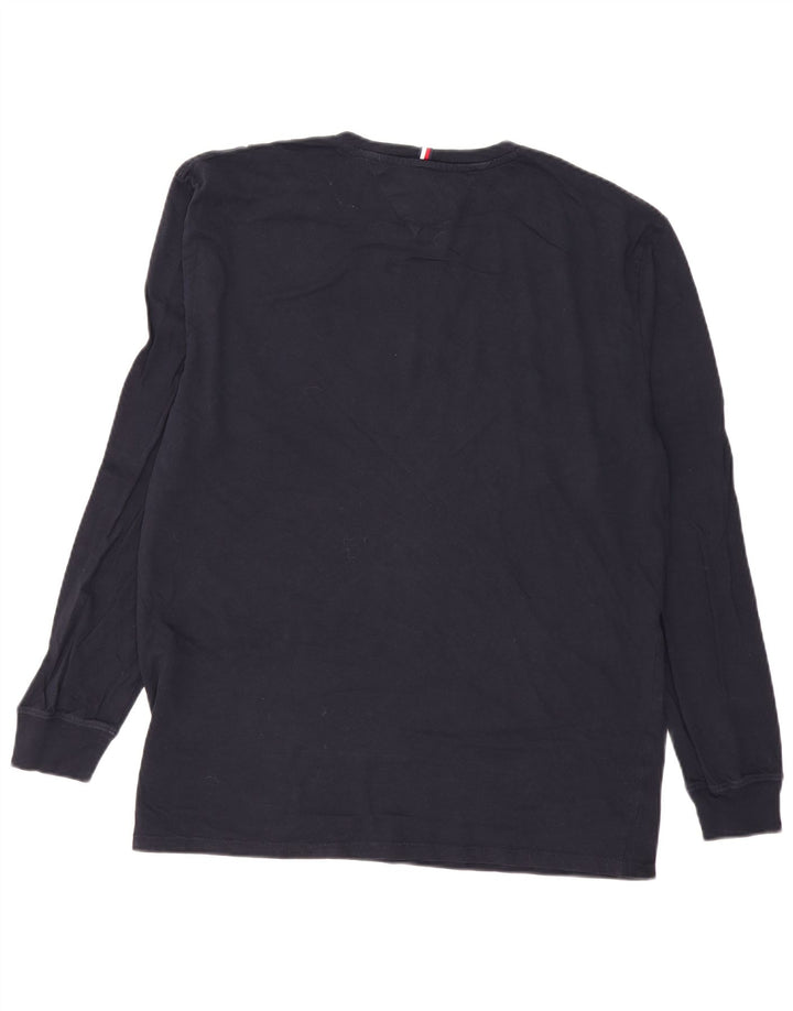 Tommy Hilfiger Мужской топ с длинным рукавом XL Темно-синий