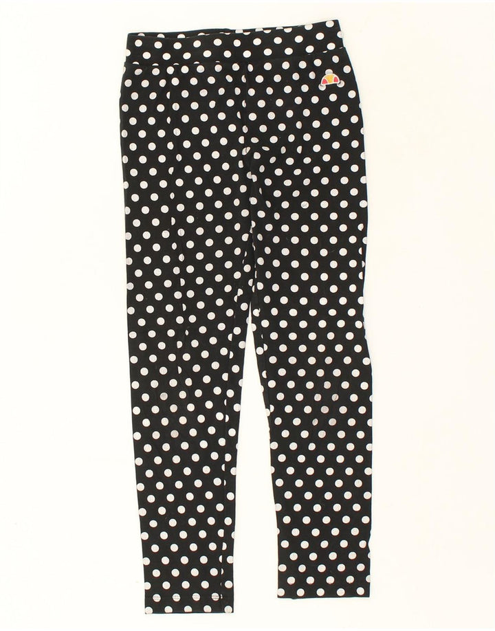ELLESSE Girls Leggings 9-10 Years Black Polka Dot | Vintage Ellesse | Thrift | Second-Hand Ellesse | Used Clothing | Messina Hembry 
