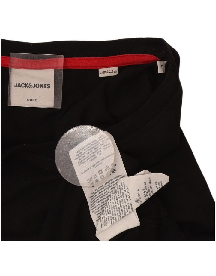 Мужская футболка Jack & Jones, большой черный хлопок