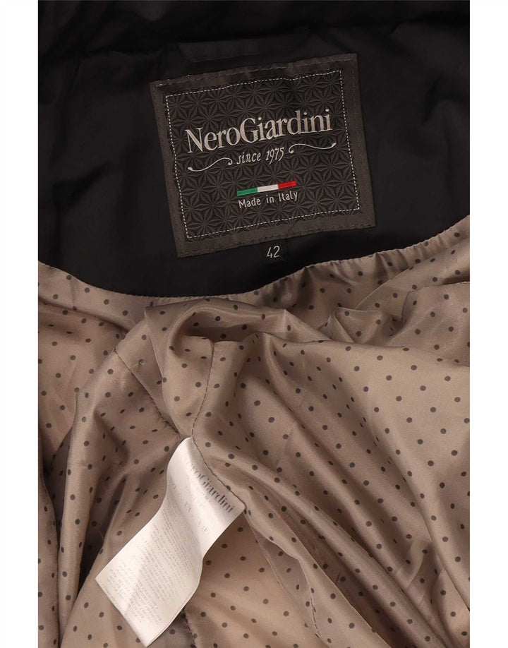 Nero Giardini Женская утепленная куртка с капюшоном IT 42 Средний Черный Полиэстер
