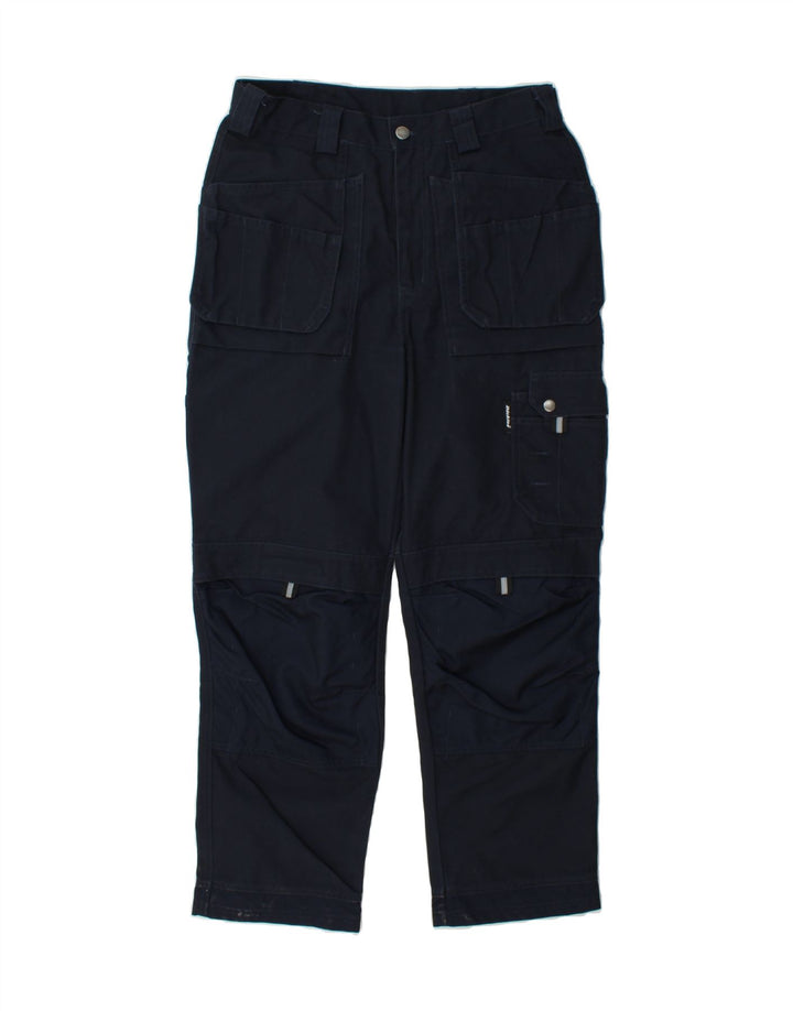 DICKIES Womens Straight Cargo Trousers W32 L29 Navy Blue Cotton Vintage Dickies and Second-Hand Dickies from Messina Hembry 
