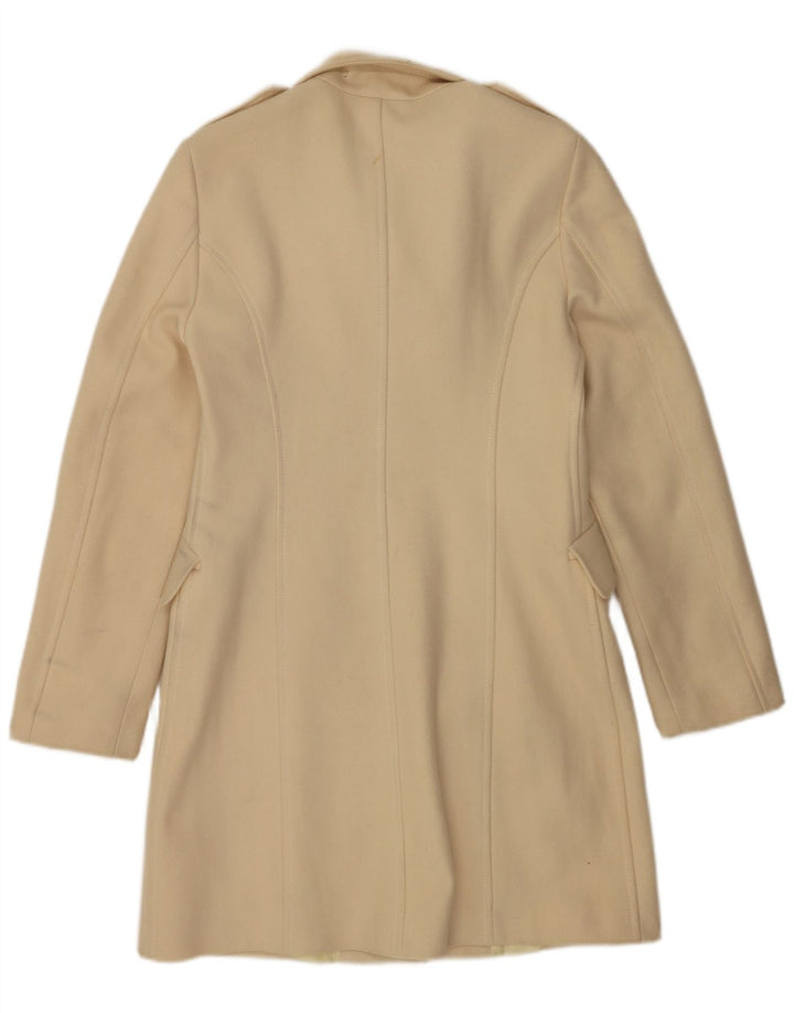 Женское пальто Benetton IT 44 Medium Off White Wool