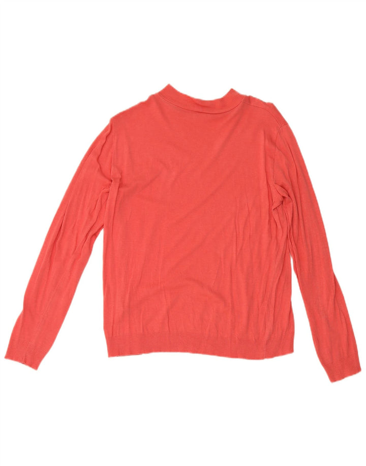 Женский топ Massimo Dutti с длинным рукавом UK 18 XL, розовый лиоцелл