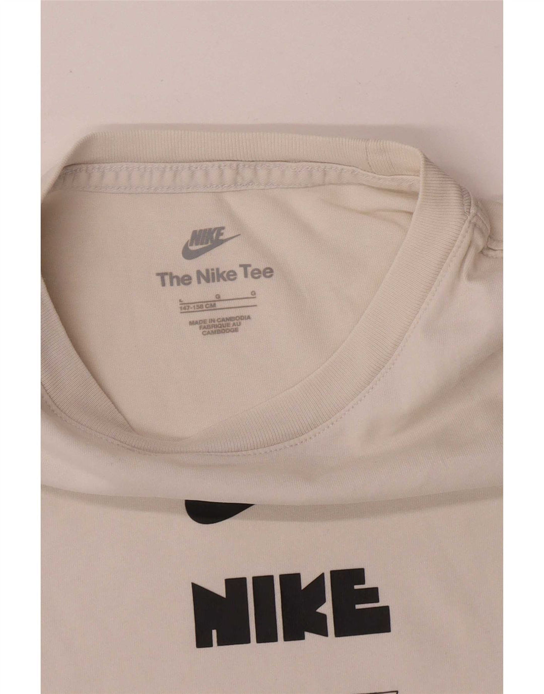 Футболка с рисунком Nike для мальчиков, 12–13 лет, большая белая