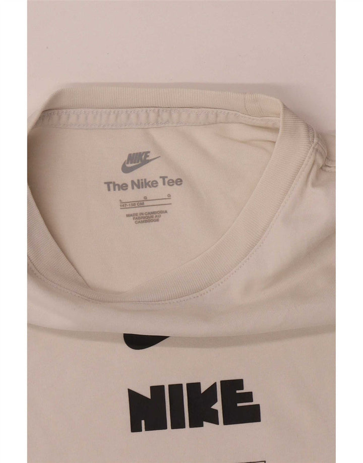 Футболка с рисунком Nike для мальчиков, 12–13 лет, большая белая