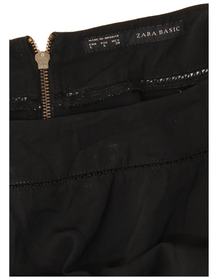 Женская блузка ZARA Top UK 16, большая черная