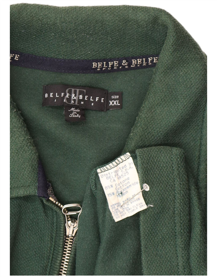 Мужской спортивный костюм Belfe & Belfe, верхняя куртка 2XL, зеленый хлопок