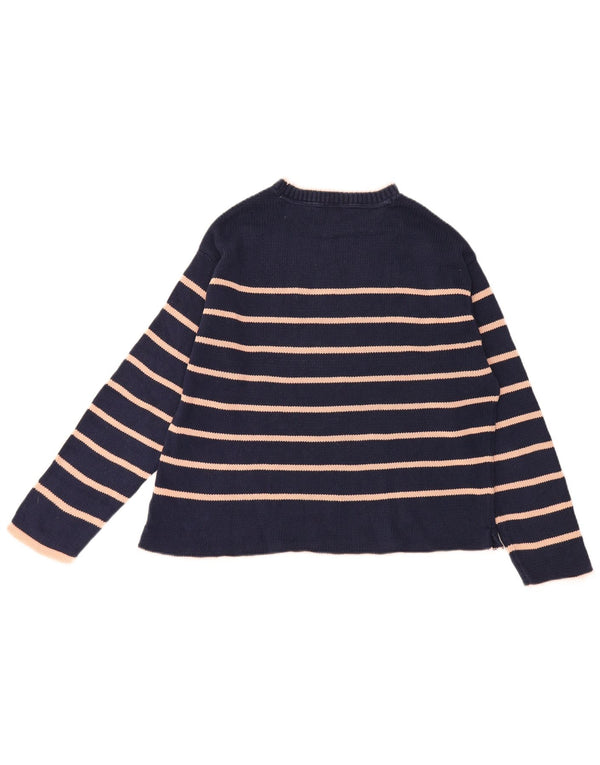 Crew Clothing Женский джемпер с высоким воротником, Великобритания, 14, большой темно-синий цвет