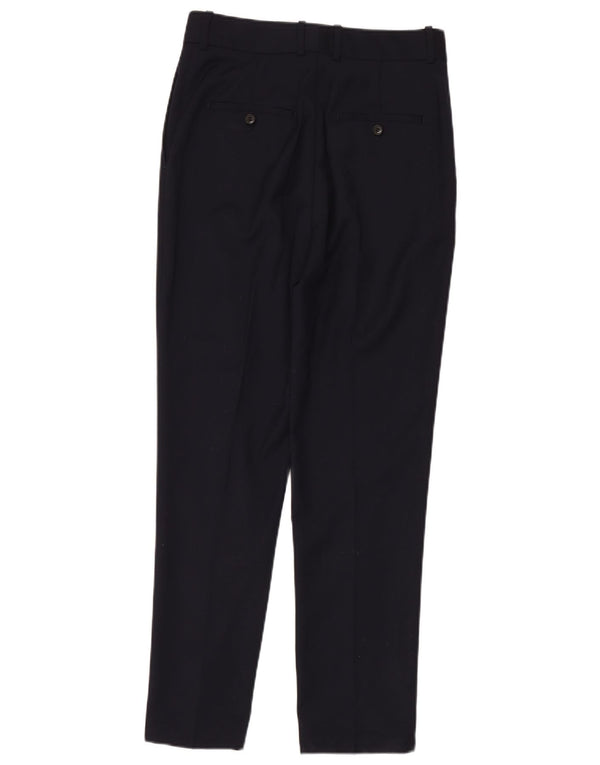 Женские прямые брюки-чиносы Reiss UK 10, маленькие W30 L30, темно-синие, шерсть