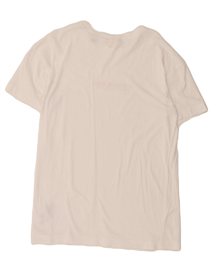 SCOTCH & SODA Mens Graphic T-Shirt Top Small White Cotton Vintage Scotch & Soda and Second-Hand Scotch & Soda from Messina Hembry 