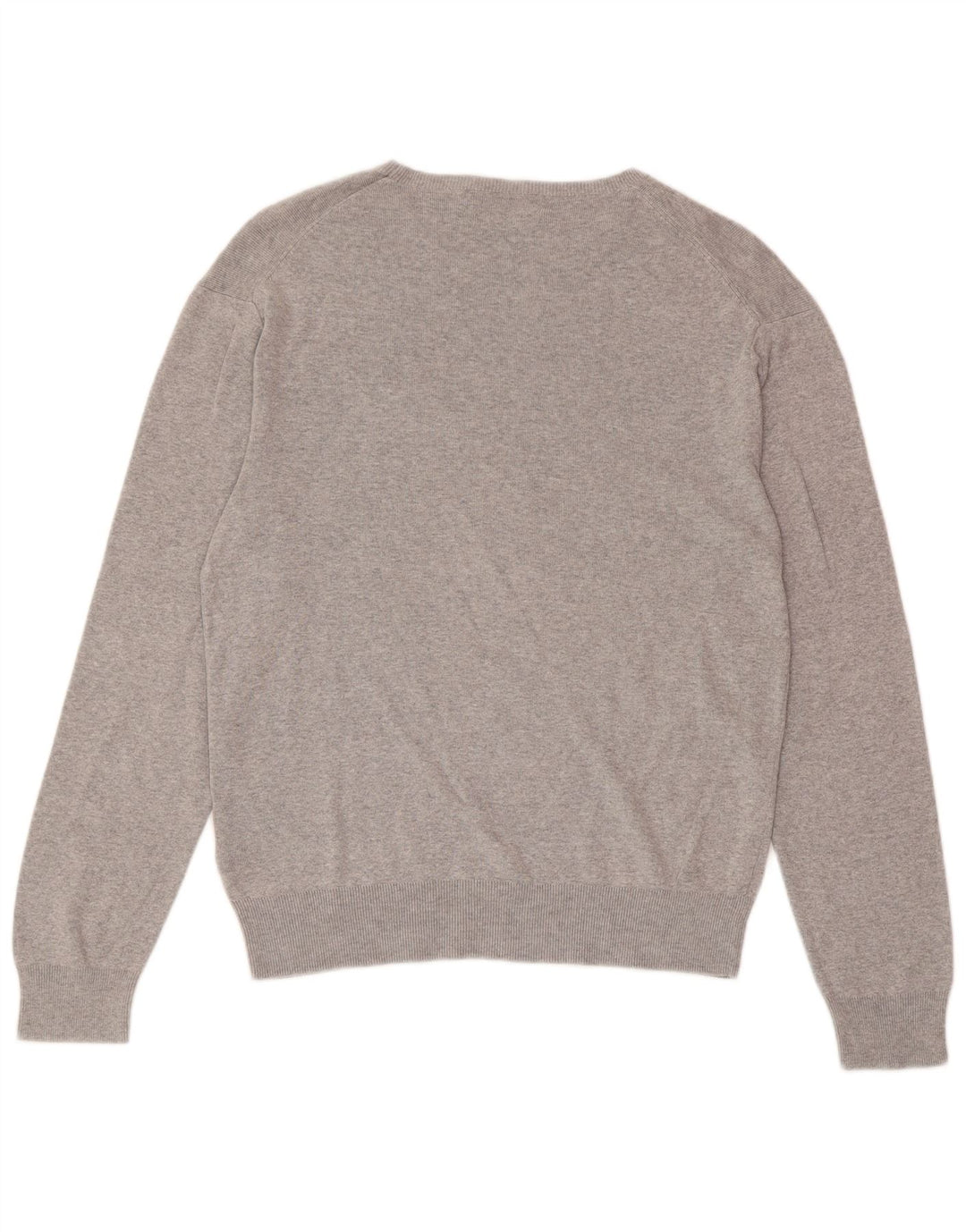 POLO RALPH LAUREN Мужской приталенный джемпер с вырезом лодочкой, средний серый