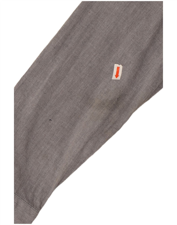 HARMONT & BLAINE Мужская рубашка приталенного кроя, маленький серый хлопок