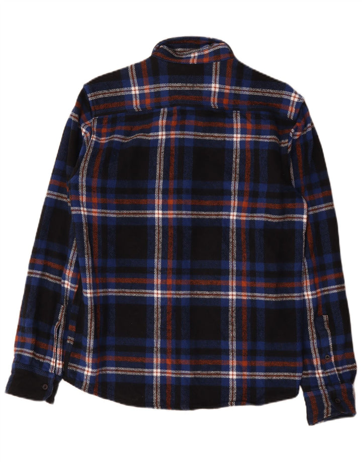 Мужская фланелевая рубашка Dickies, маленькая, темно-синяя, в клетку, хлопок