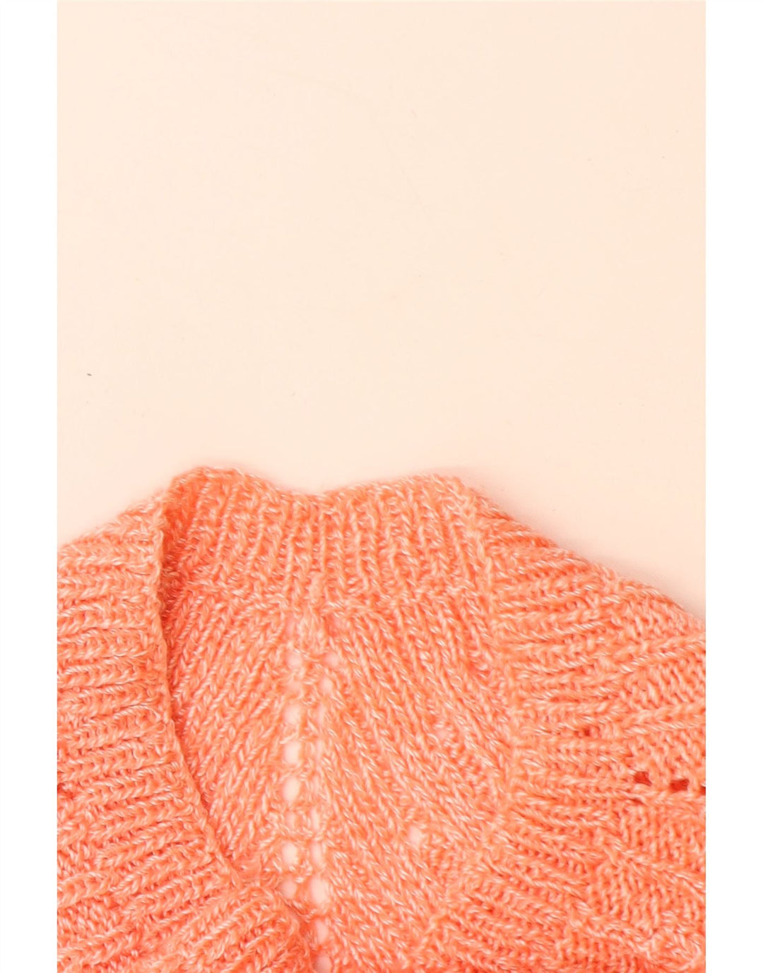 ВИНТАЖНЫЙ женский джемпер с вырезом «лодочка», Великобритания 14, большой оранжевый шеврон