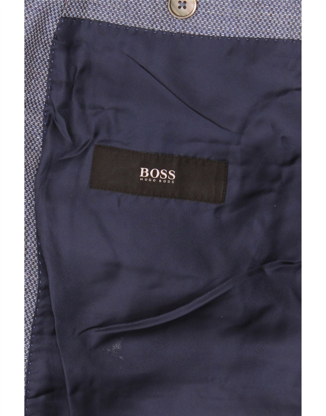 Мужской пиджак на 2 пуговицах Hugo Boss UK 38 средний синий