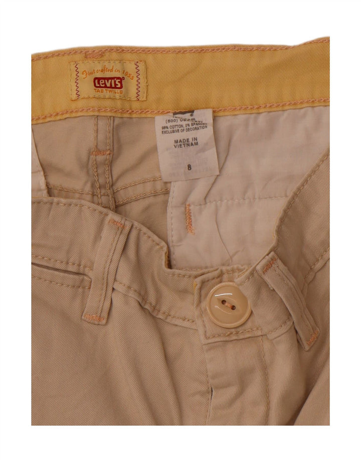 LEVI'S Womens Chino Shorts US 8 Medium W32 Beige Cotton