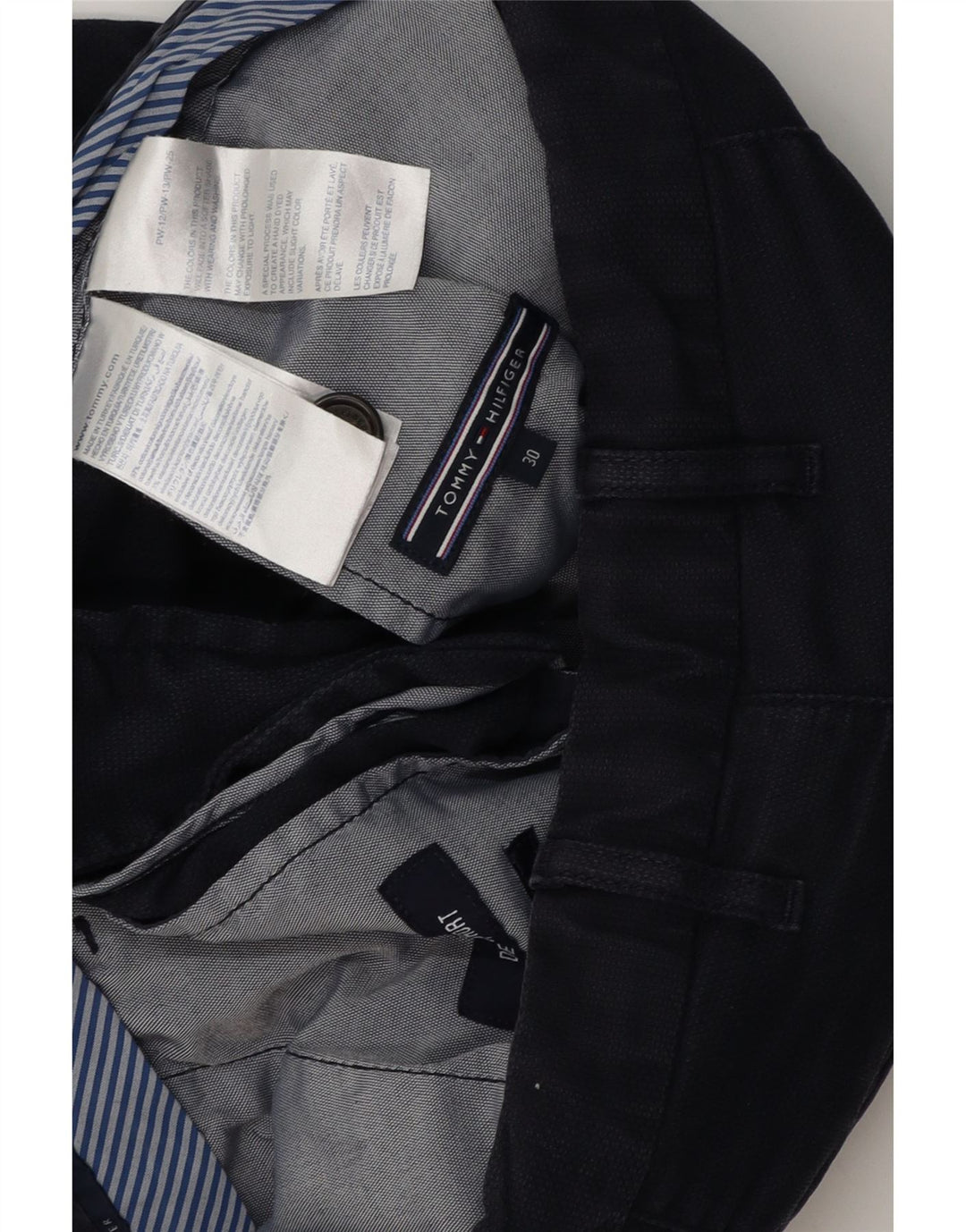 TOMMY HILFIGER Мужские шорты чинос W30, средний темно-синий, хлопок