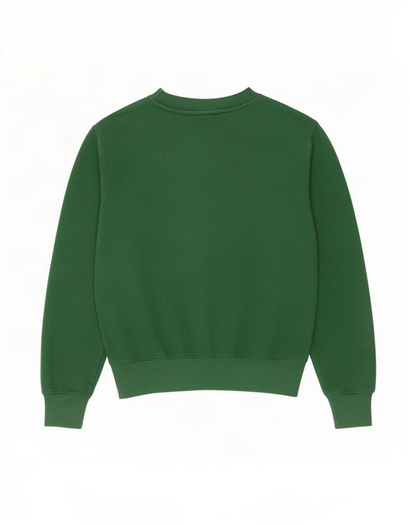 Женский свитер Zara UK 14, хлопковый средний зеленый цвет