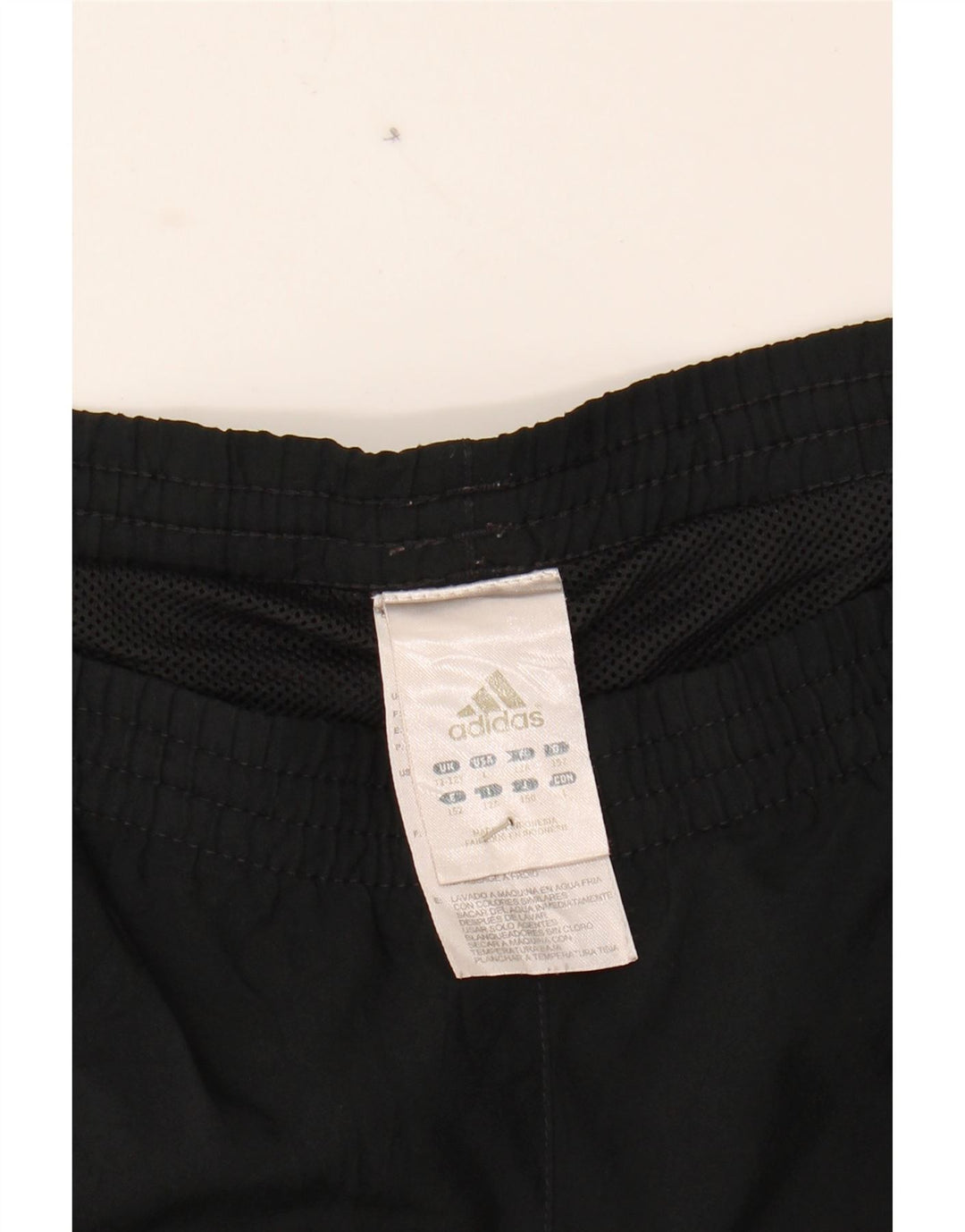 ADIDAS Boys Tracksuit Trousers 11-12 Years  Black Polyester Vintage Adidas and Second-Hand Adidas from Messina Hembry 
