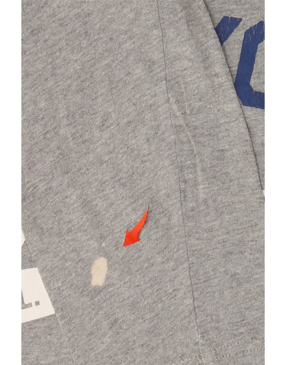 Мужской топ Champion с рисунком, длинный рукав, средний серый хлопок с крапинками