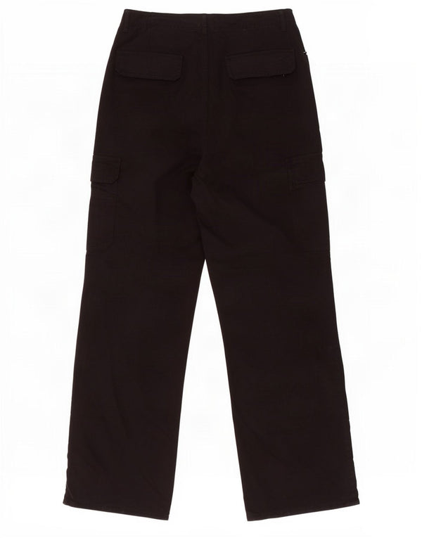 Женские прямые брюки карго Zara EU 44 XL W34 L32, черный хлопок