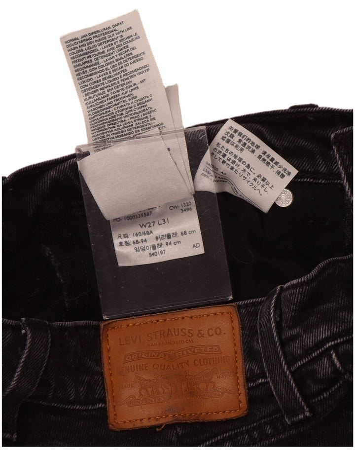 Женские джинсы Bootcut с высокой посадкой Levi's W27 L31, серый хлопок
