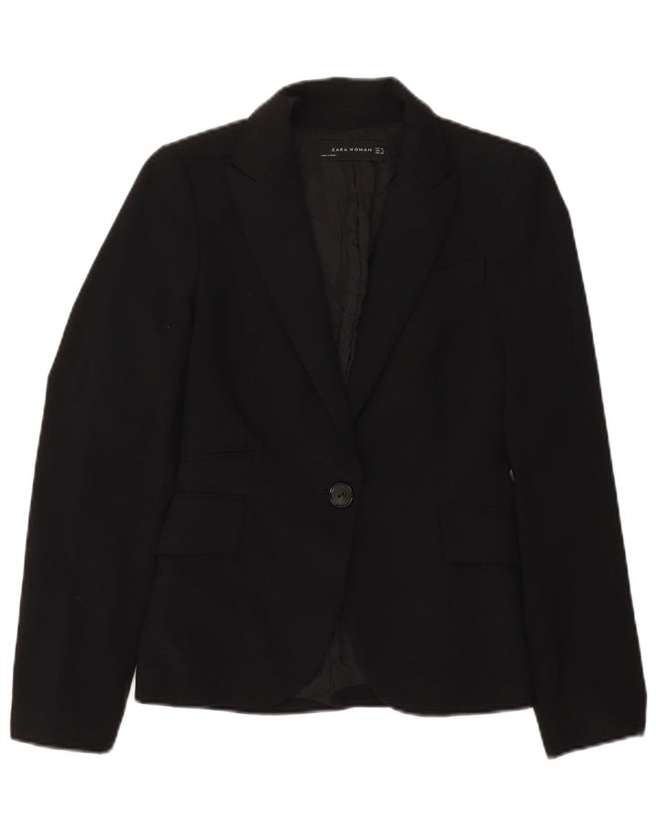 Женский пиджак на 1 пуговице Zara EU 34 2XS, черный