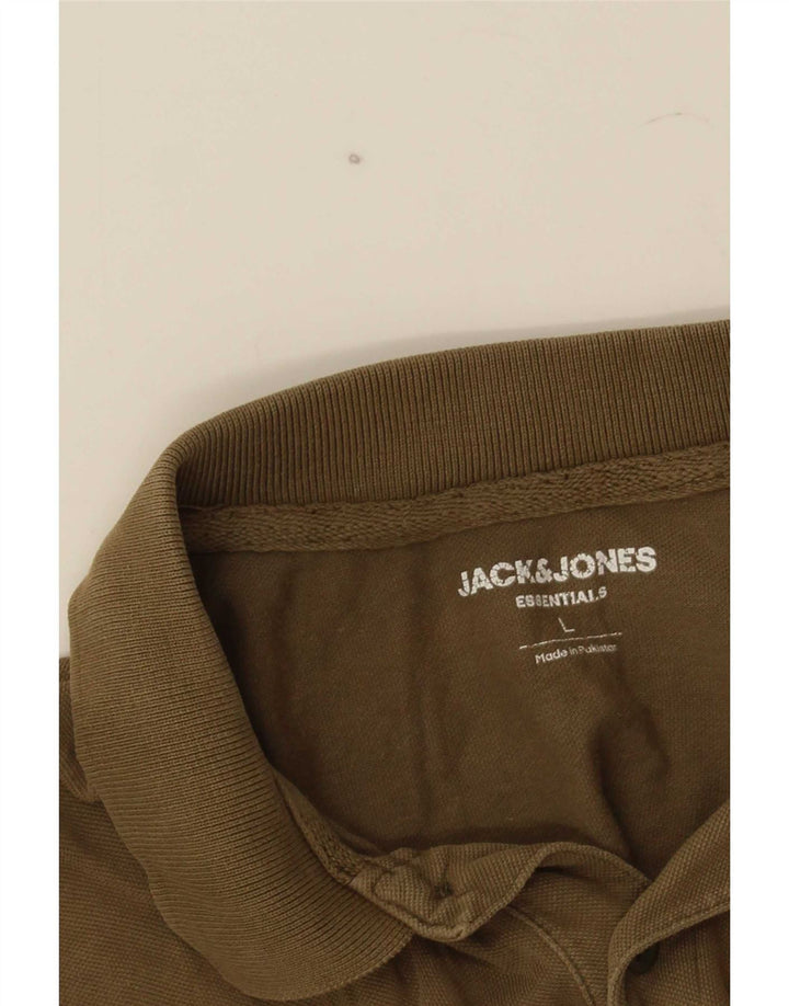 Мужская рубашка-поло Jack & Jones, большая, хаки