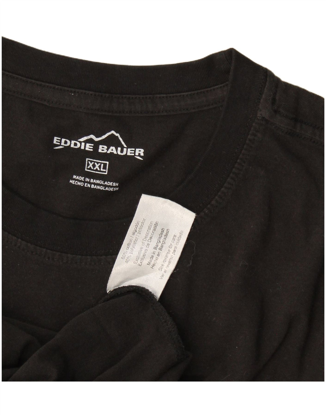 Мужская футболка Eddie Bauer Top 2XL, черный хлопок
