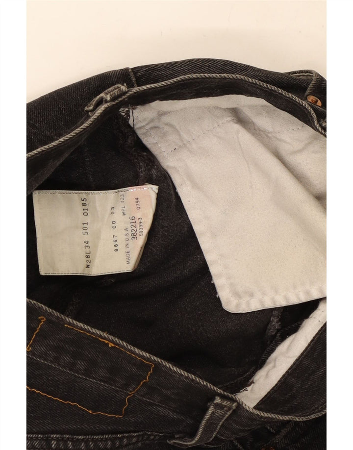 Женские прямые джинсы Levi's W28 L28, черный хлопок