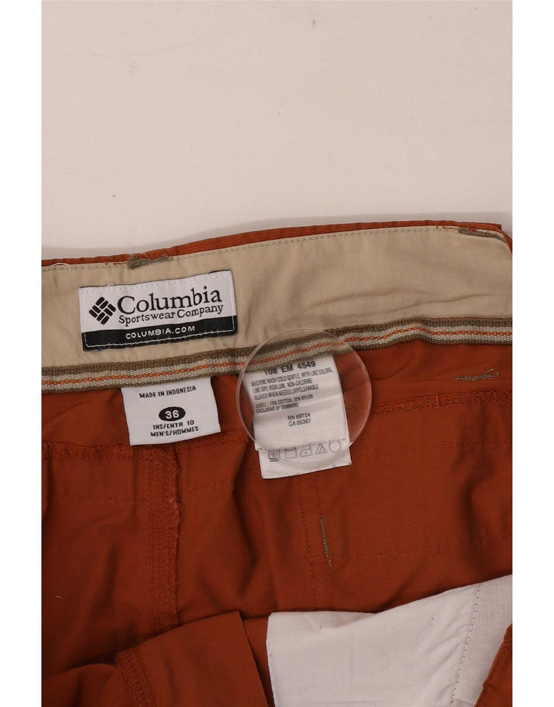 Мужские шорты-карго Columbia W36, большие коричневые, хлопок