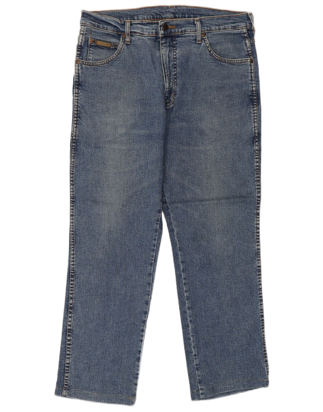 Мужские прямые джинсы WRANGLER Texas W32 L27, синий хлопок