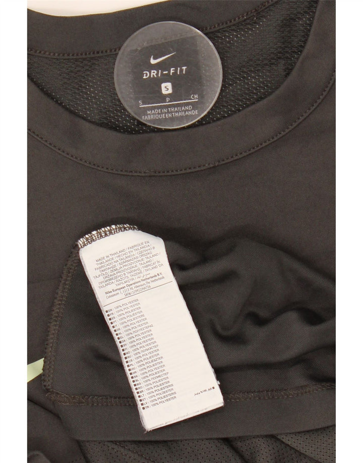 Мужская футболка NIKE Dri Fit с графическим рисунком, маленький серый полиэстер