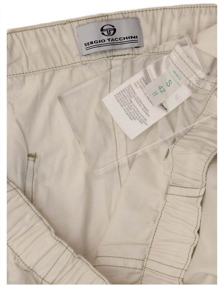 Женские брюки-капри Sergio Tacchini, маленькие W27 L20, белый хлопок