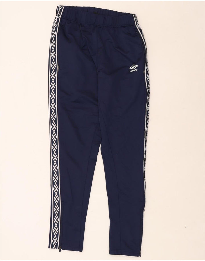 UMBRO Мужские спортивные брюки с графическим рисунком, средние, темно-синие, полиэстер