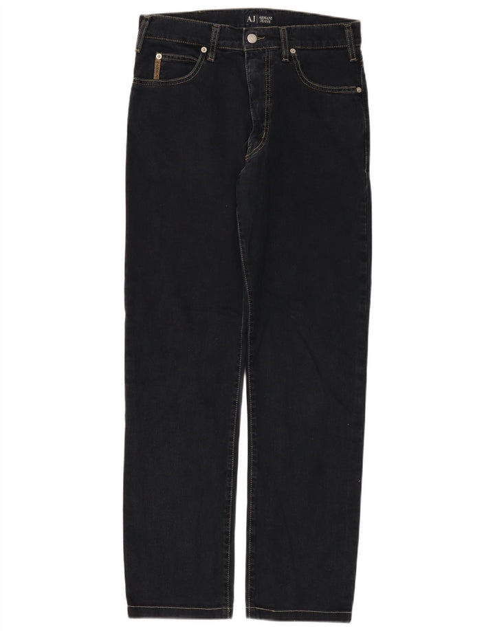 Женские прямые джинсы Armani W32 L29 темно-синие, хлопок