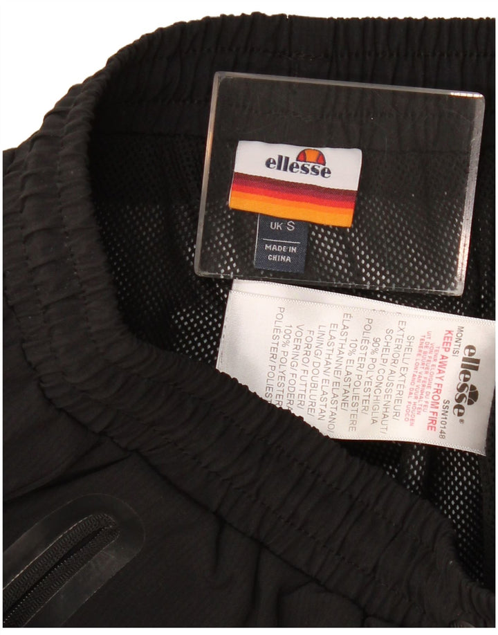 Мужские спортивные брюки Ellesse с графическим принтом, брюки для бега, маленький черный полиэстер