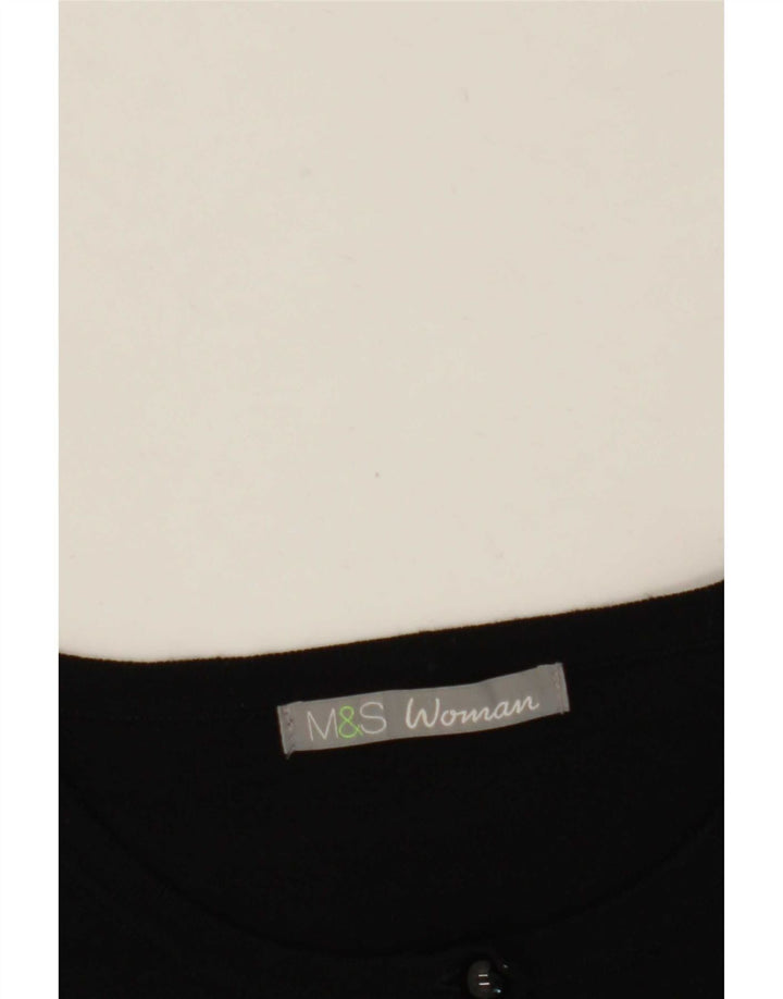 Женский кардиган Marks & Spencer UK 12, средний черный