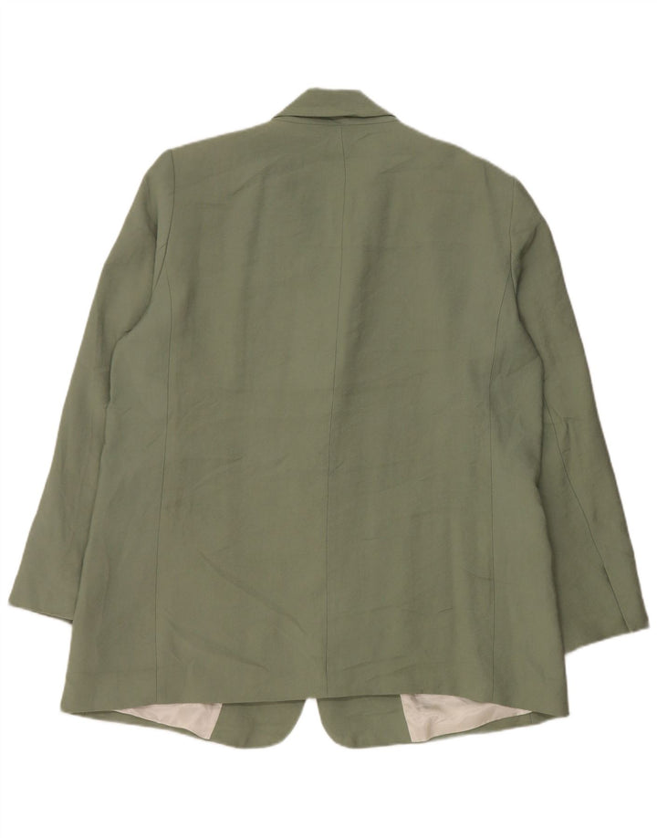 Женский пиджак на 1 пуговице Zara UK 18 XL, зеленый модал