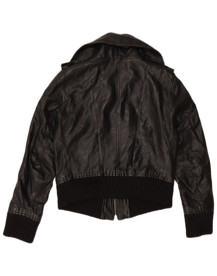 Женская кожаная куртка ZEN IT 46 Большая черная кожа