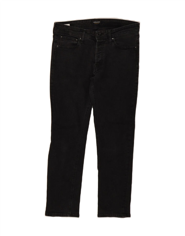 JACK & JONES Mens Slim Jeans W32 L27 Black Cotton Vintage Jack & Jones and Second-Hand Jack & Jones from Messina Hembry 