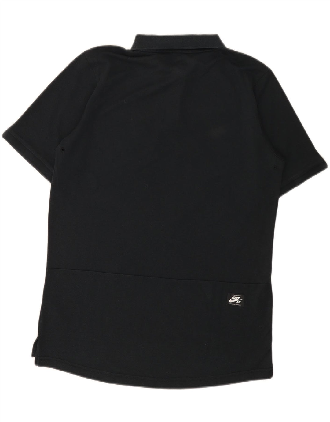 Мужская рубашка-поло Nike Dri Fit среднего размера, черный хлопок