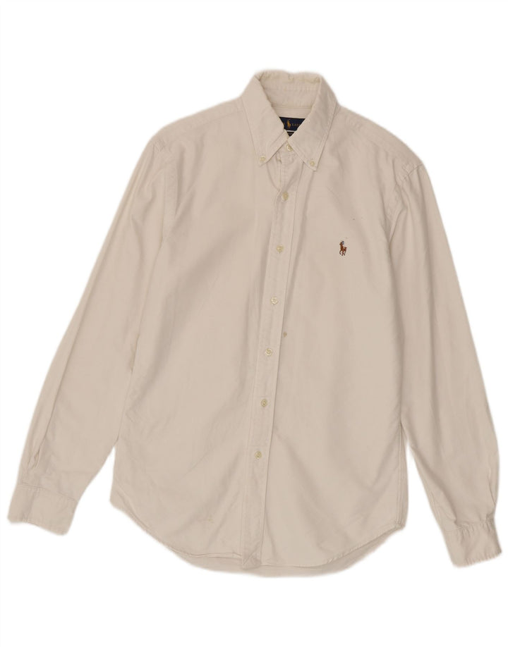 Мужская рубашка узкого кроя Ralph Lauren, маленькая белая